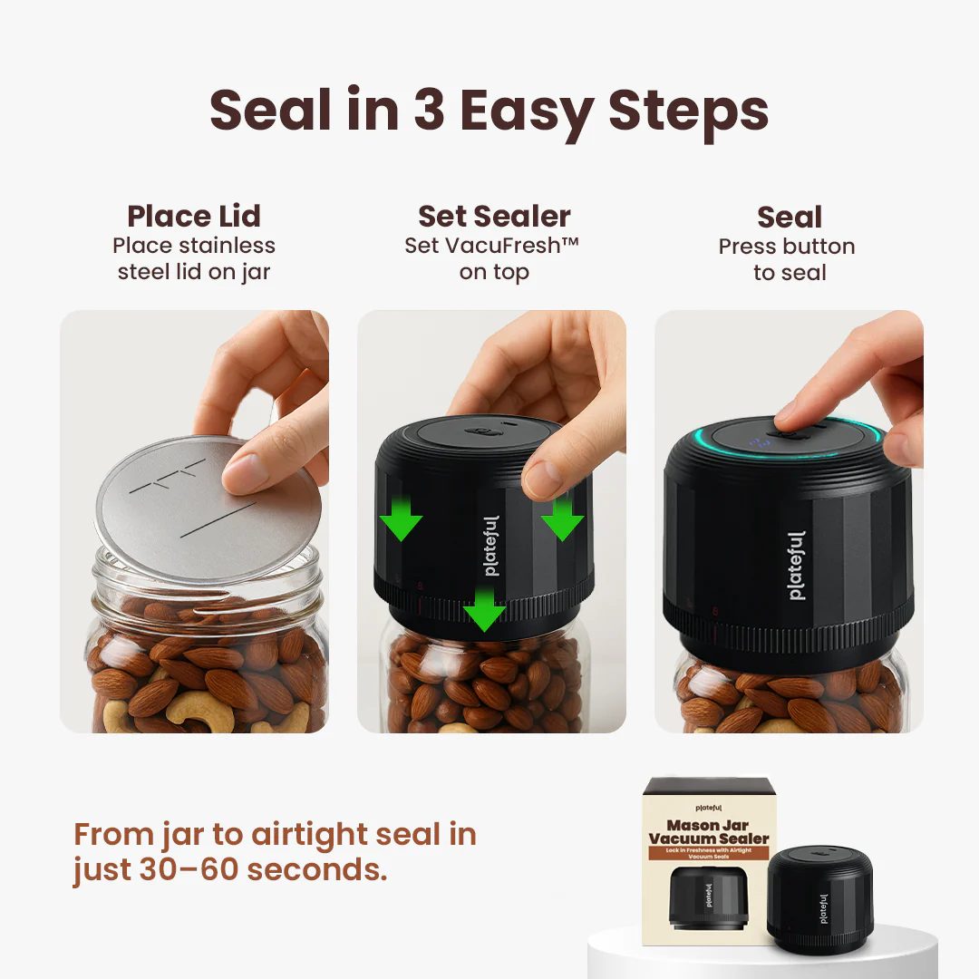 VacuFresh™ Mason Jar Vacuum Sealer - Image 3